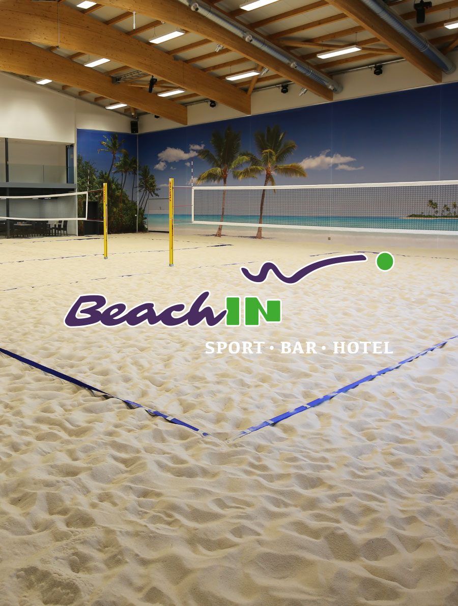 BeachIN Sandsporthalle und Bar/Hotel